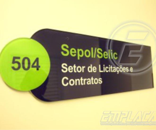 Placas Identificao Acrlico Emplaca 06