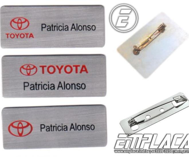 Cracha Com Alfinete Botons Pins Broches Ao Inox Metal Emplaca 01