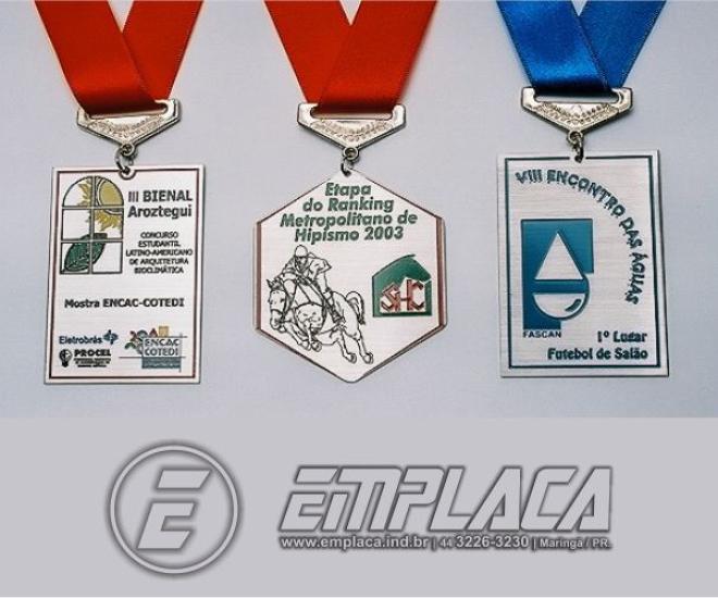 Medalhas Metal Gravado Ao Inox Emplaca 01